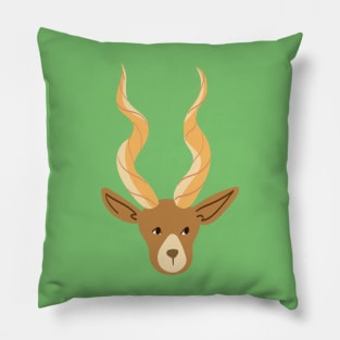 Deer with Antler Design Pillow