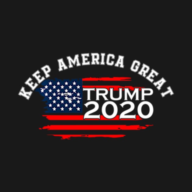 Keep America Trump 2020 Election Usa Flag Donald by lam-san-dan