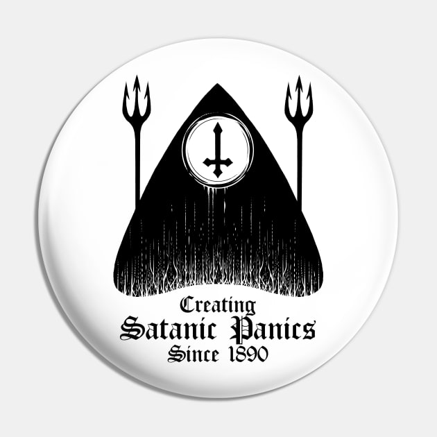 Satanic Panics Pin by wildsidecomix