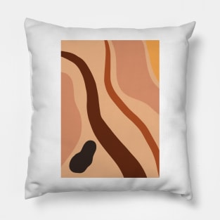 Abstract Earth Tones 4.5 Pillow