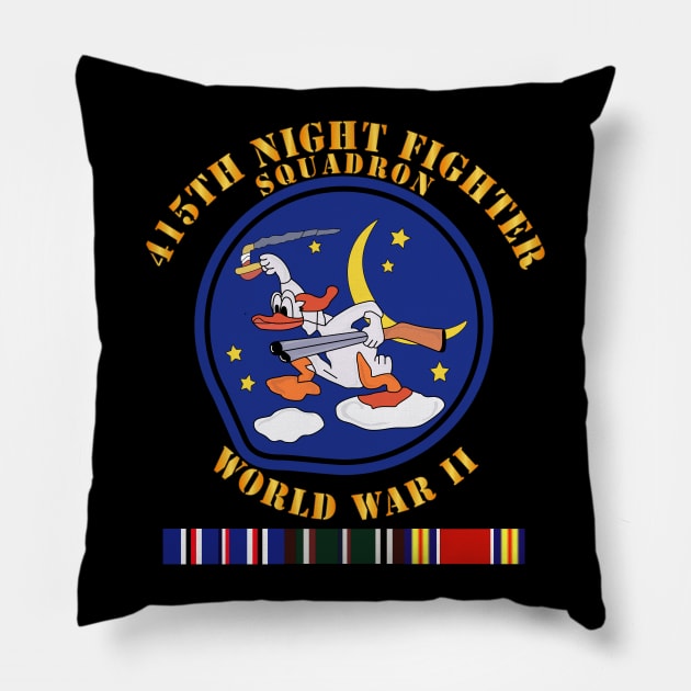 415th Night Fighter Squadron - WWII w EU SVC Pillow by twix123844