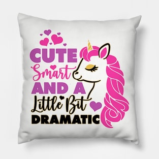 vintage girls a little bit dramatic funny drama queen Pillow