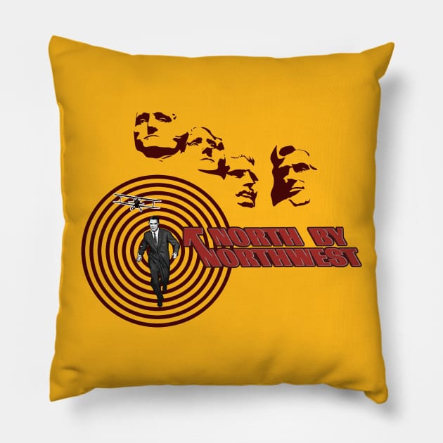 North by Northwest Pillow by OmerNaor316