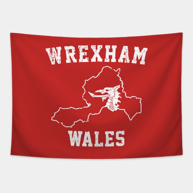 Wrexham Wales / Cymru Tapestry by Botak Solid Art