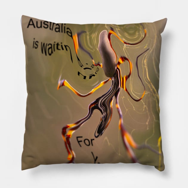 G'day Australia is Waiting for You! Pillow by Mickangelhere1