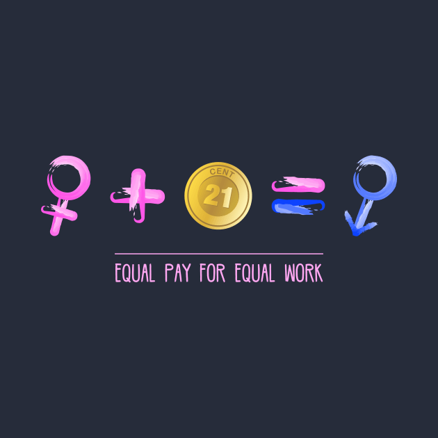 Equality! Equal pay for equal work. by Crazy Collective