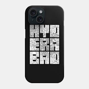 Hyderabad, India City Map Typography - Light Phone Case