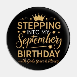 Stepping Into My September Birthday With God's Grace And Mercy Pin