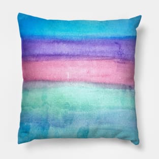 Watercolour Stripes Pillow