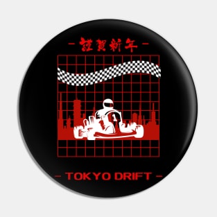 Tokyo Drift Karting Design Pin