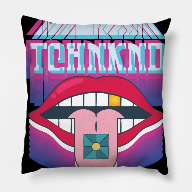 Technokind Tshirt ACID Techno Pillow by avshirtnation