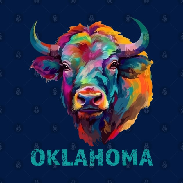 Oklahoma American Bison Lover Buffalo Souvenir by Pine Hill Goods