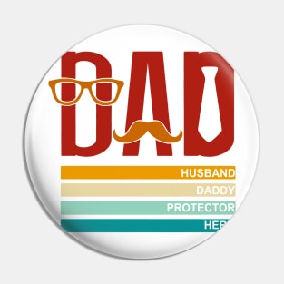 Dad Husband Daddy Protector Hero Lover Father Pin