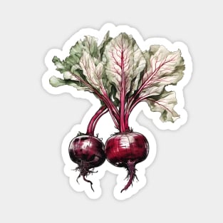 Beetroot Watercolor Art Magnet