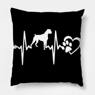 Boxer Dog Heartbeat Pillow