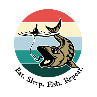 Father's Day Fishing Eat Sleep Fish Repeat T-Shirt