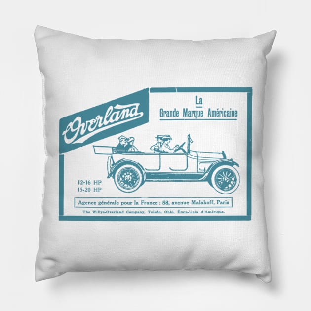 overland old car retroholic Pillow by ysmnlettering