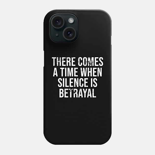 When Silence Is Betrayal Phone Case by GothBless