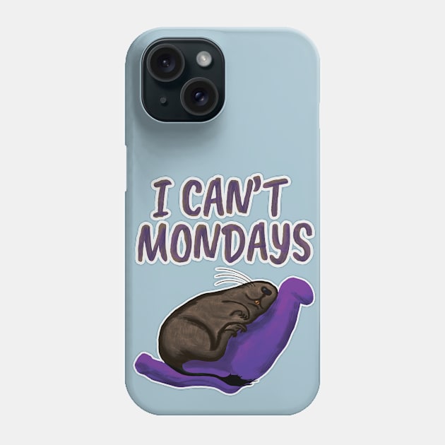 Degu - I can't mondays Phone Case by Mystical_Illusion