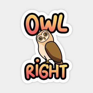 Owl Right Magnet