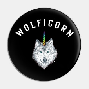 Wolficorn Wolf Unicorn Halloween Pin