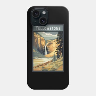 Yellowstone National Park Vintage Poster Phone Case