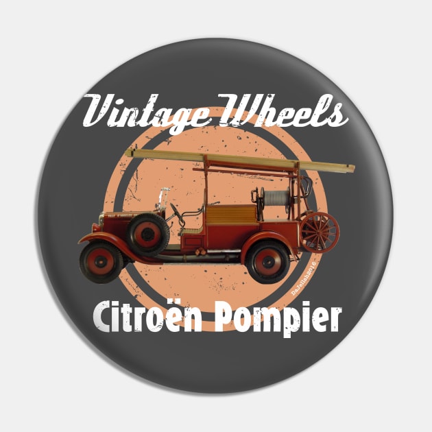 Vintage Wheels - Citroën Pompier Pin by DaJellah