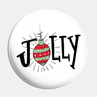 Holly Jolly, Christmas, Ornaments Pin