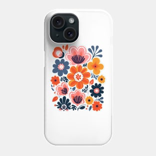 Vibrant Blooms Tee - Abstract Floral Design - Nature Inspired Women's Shirt Phone Case