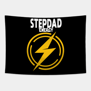 Stepdad Energy, Funny stepfather gift idea,  fathers day gift, Funny stepdad typography gift Tapestry