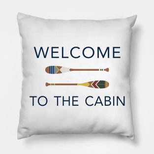 Welcome to the Cabin Paddles Pillow