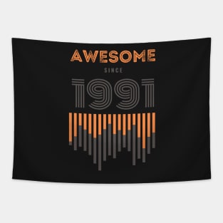 Awesome Since 1991, 30 years old, 30th Birthday Gift Tapestry