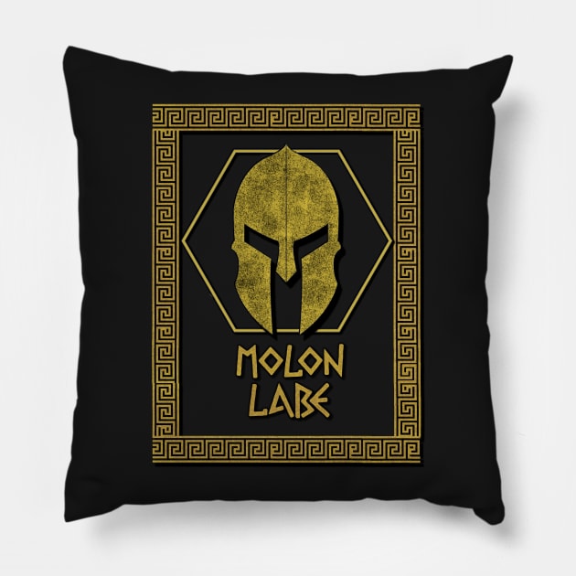 Molon Labe Pillow by Iriad