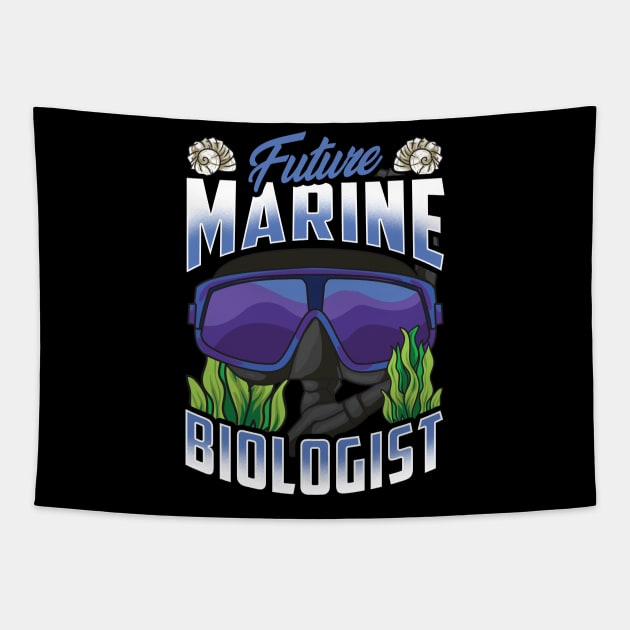 Cute Future Marine Biologist Biology Student Tapestry by theperfectpresents