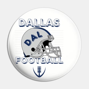 Dallas Football Vintage Style Pin