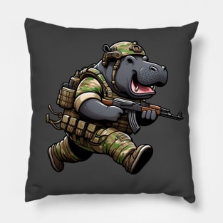 Tactical Hippo Pillow