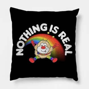 Nothing Is Real // 80s Nihilist Faded Meme Lover Pillow