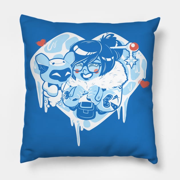 Ice to meet you Pillow by Ohsadface