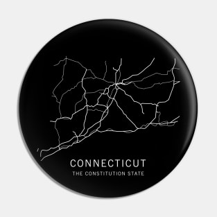 Connecticut State Road Map Pin