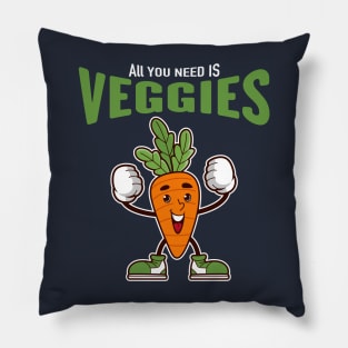 veggie vitality: All you need is veggies Pillow