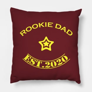 Rookie dad yellow Pillow
