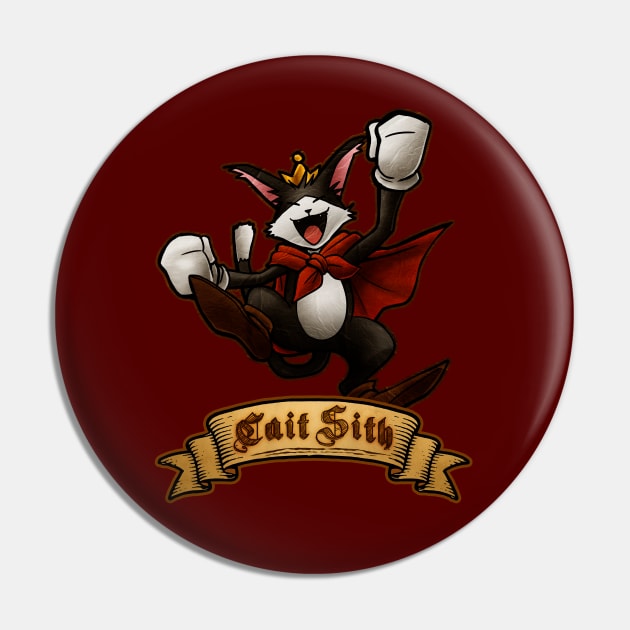 Cait sith Pin by mcashe_art