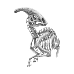 parasaurolophus skeleton T-Shirt