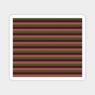 Red / Green "Fabric" lines pattern Magnet