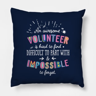 An awesome Volunteer Gift Idea - Impossible to Forget Quote Pillow