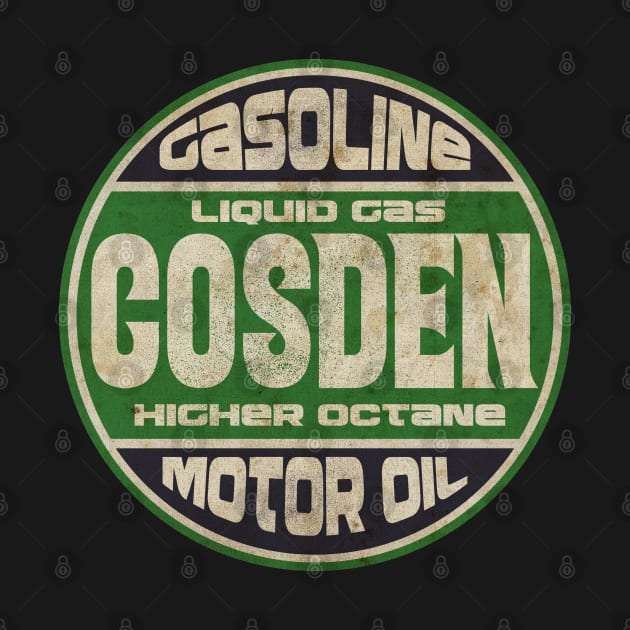 Green Vintage Gasoline Motor Oil by CTShirts