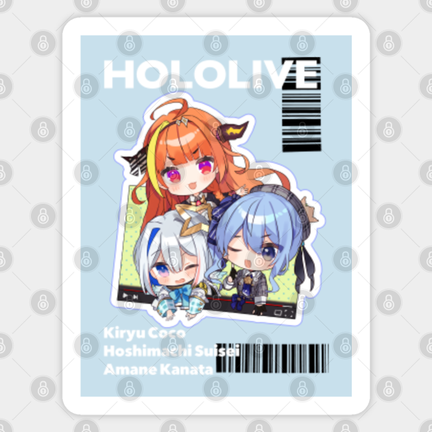 Hololive Kiryu Coco Amane Kanata And Hoshimachi Suisei Hololive Sticker Teepublic Use the flexible customization options and dozens of tools to help you understand where holo. hololive kiryu coco amane kanata and hoshimachi suisei