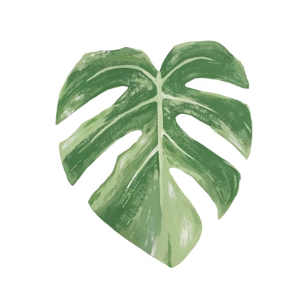 Variegated Monstera Leaf by ally1021