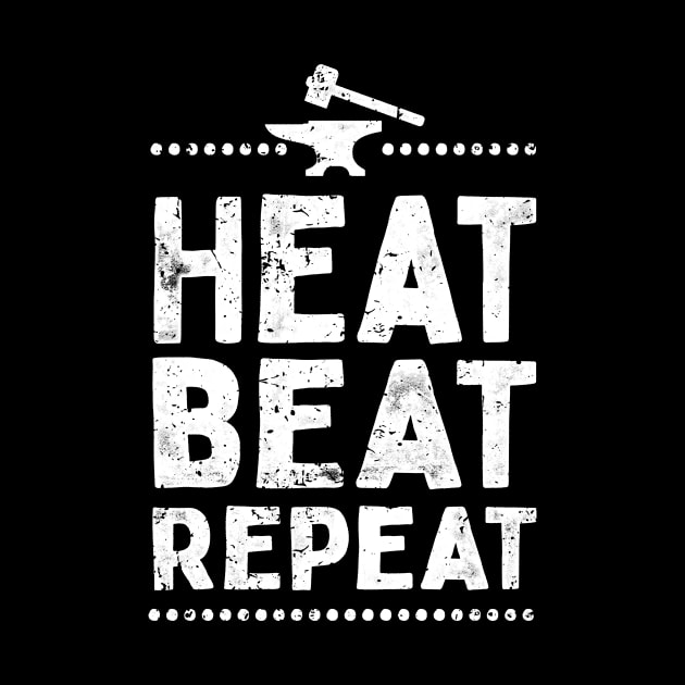 Heat Beat Repeat Funny Metalsmith by Giggias