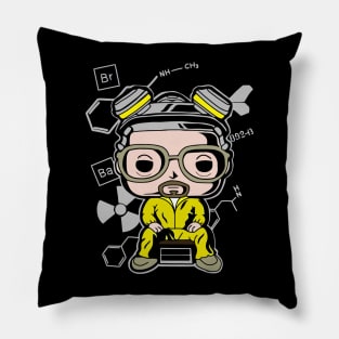 Mr. White Pop art Pillow